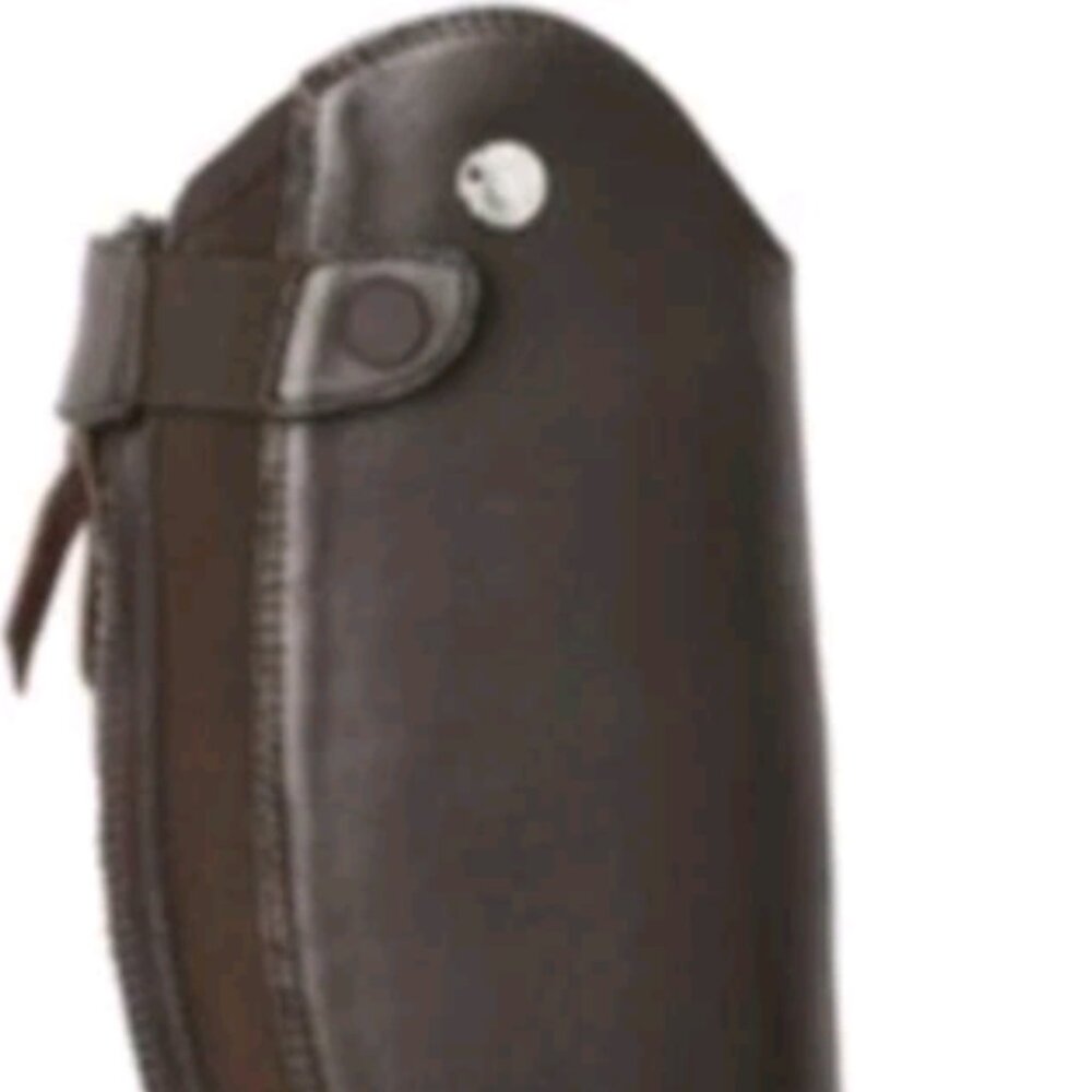 Ladies’ Perfect Profile Leather Half Chaps, Medium Short, Brown
